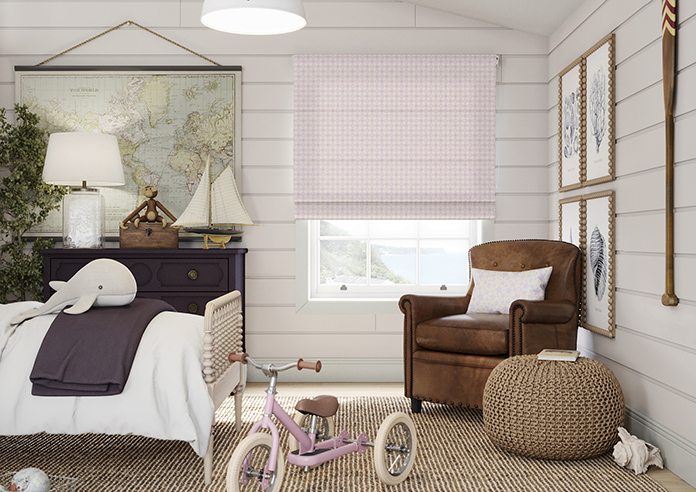 Whaley Great, Gingham Star Mermaid - Roman Blind - Image 3